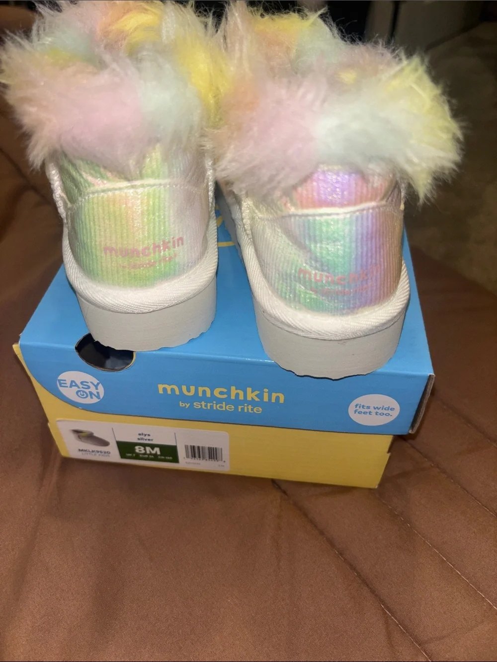 Munchkin by Stride Rite Baby Shoes - Silver (8M)